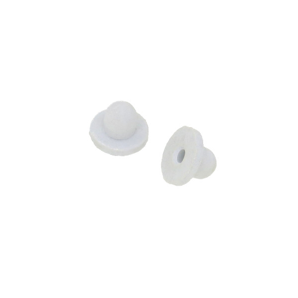 White rubber for earring