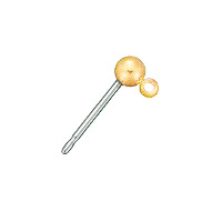 SP-105L/Bs 3mm Bead with Ring GP