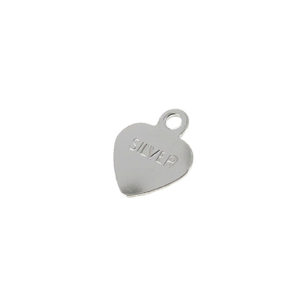 Ag Heart Plate(S) SILVER Stamped