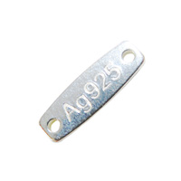 Ag Key Chain Plate Ag925 Stamped